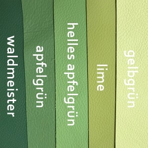 Preview: Leder helles apfelgrün